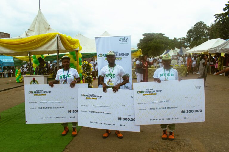 Unity Bank Doubles Down on Empowerment with ₦16M Grant for Corps Entrepreneurs