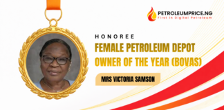 BOVAS GMD Wins Female Petroleum Depot Owner of the Year at 2025 Petroleum Prize